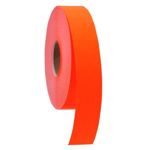 MONARCH Fluorescent Red Pricing Labels to fit Monarch 1131 Pricers. 8 Rolls with 1 Free Ink Roller. - Image 4