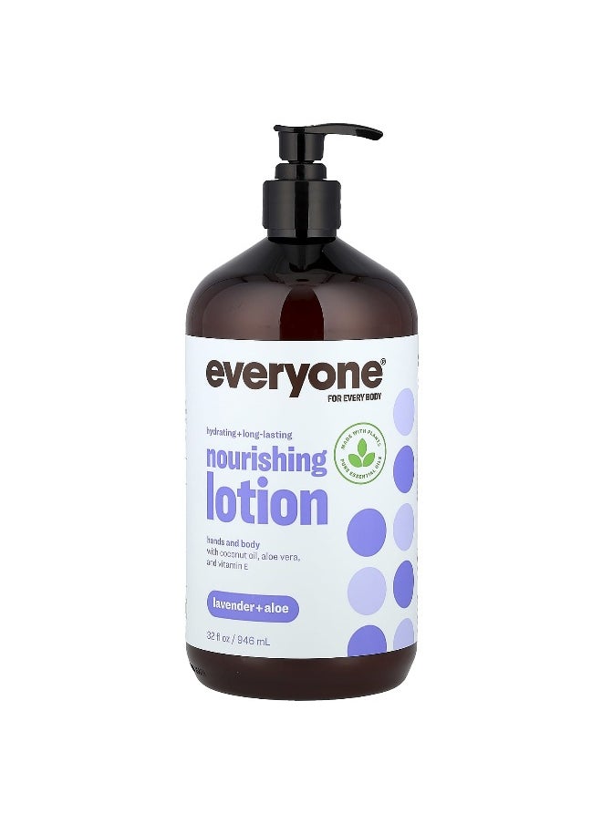 Everyone Everyone, Nourishing Lotion, Lavender + Aloe, 32 fl oz (946 ml)  - Image 1