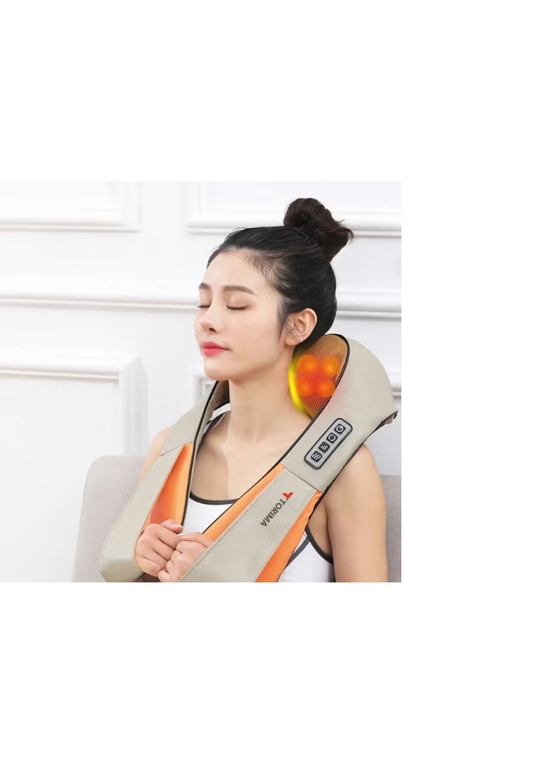 Torima CREAM Smart Neck Massager with Heat Therapy & Vibration, Multiple Massage Modes, Ergonomic Cervical Design - Image 3