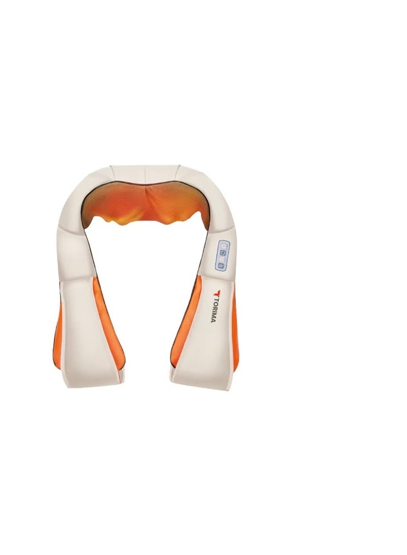 Torima CREAM Smart Neck Massager with Heat Therapy & Vibration, Multiple Massage Modes, Ergonomic Cervical Design - Image 1
