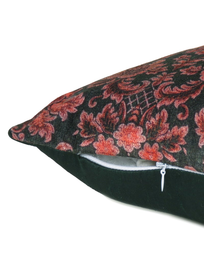 ريارا غطاء وسادة مخملي مطبوع واقٍ للأريكة وغرفة النوم وديكور المنزل، مجموعة من قطعتين (16 × 16 بوصة)  - Image 3