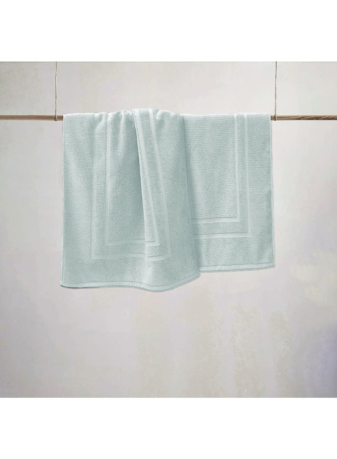 TM HOME Luxury Hotel Bath Mat – 100% Natural Cotton – Elegant Mint Green Color – 50×80 cm – Ultra-Absorbent, Quick-Dry & Soft Texture – Premium Quality for Home & Hotels - Image 1