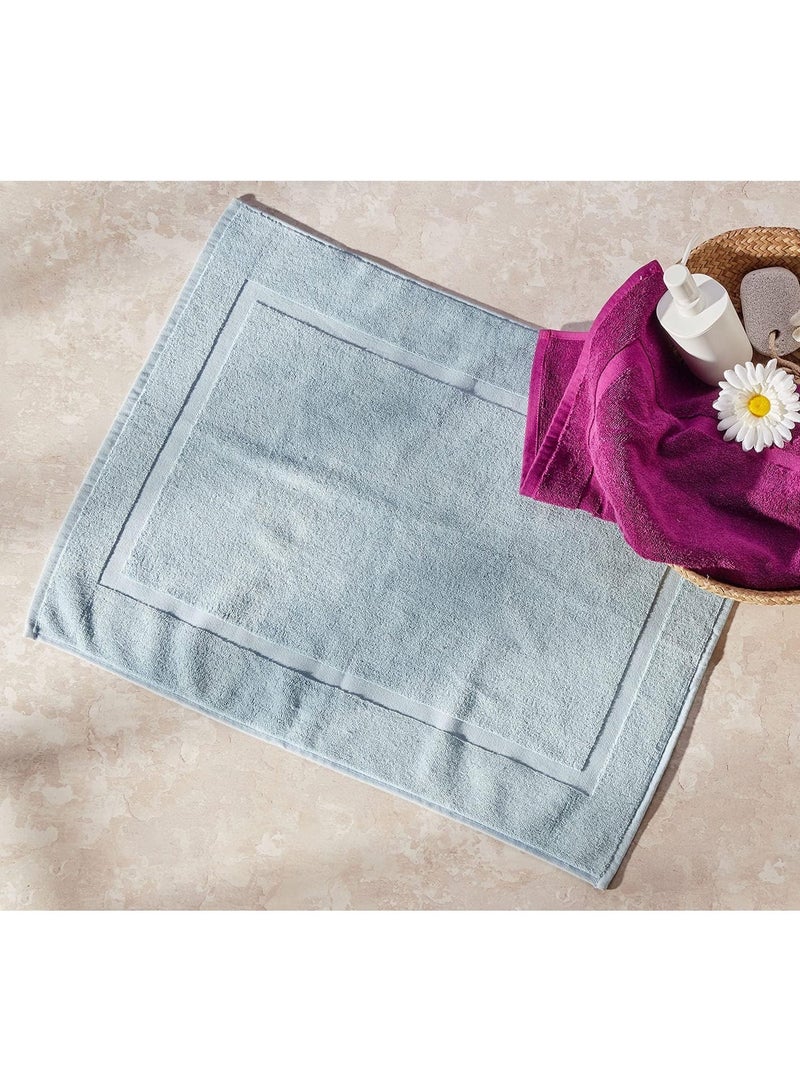 TM HOME Luxury Hotel Bath Mat – 100% Natural Cotton – Elegant Mint Green Color – 50×80 cm – Ultra-Absorbent, Quick-Dry & Soft Texture – Premium Quality for Home & Hotels - Image 2