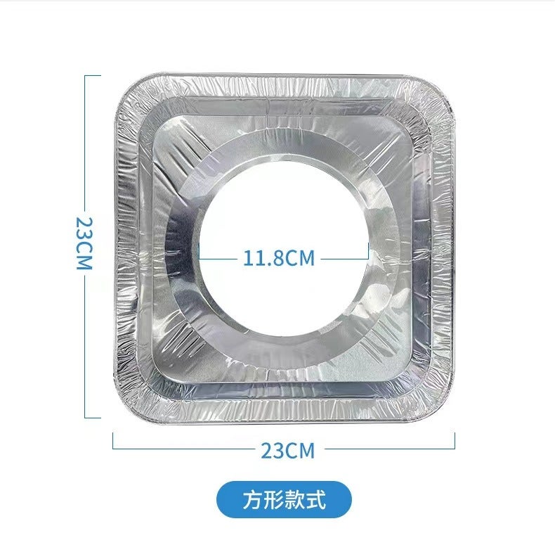 Gas Stove Tinfoil Protective Pad Gas Stove Oil-Proof Pad Thickened Disposable High Temperature Resistant Stove Tinfoil Pad - Image 1