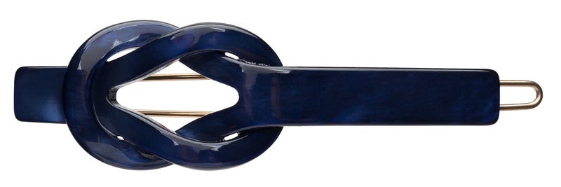 L. Erickson France Luxe Double Knot Tige Boule Barrette - Nacro Ocean - Image 1