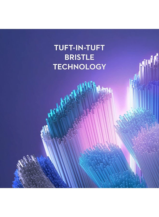 أورال بي iO النهائية نظيفة استبدال رؤوس فرشاة إعادة ملء للكهربائية القابلة لإعادة الشحن، الأبيض، 2 العد الأبيض - Image 5