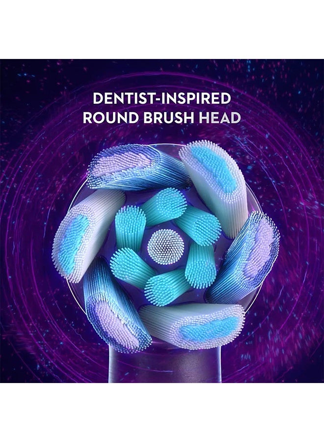 أورال بي iO النهائية نظيفة استبدال رؤوس فرشاة إعادة ملء للكهربائية القابلة لإعادة الشحن، الأبيض، 2 العد الأبيض - Image 4