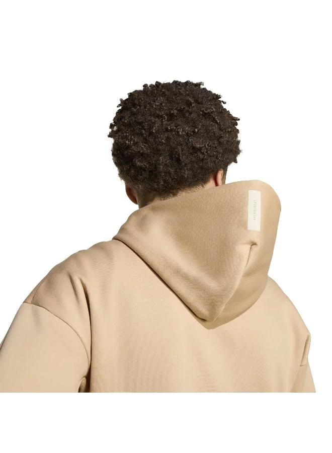 Adidas J Z.N.E.Fz Brown Training Track Tops For Junior 7-8Y