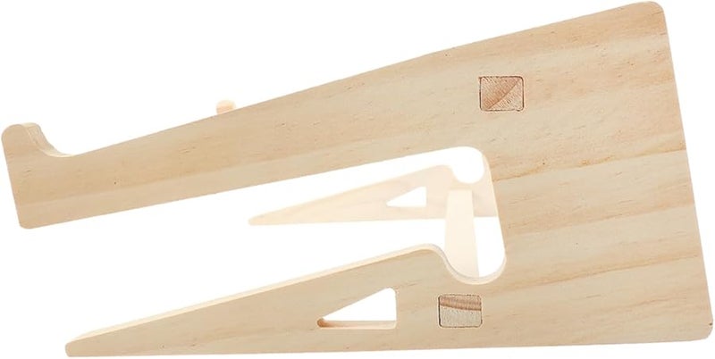 Wooden Laptop Stand Riser Adjustable Height for Desk Ergonomic Comfort - Image 1