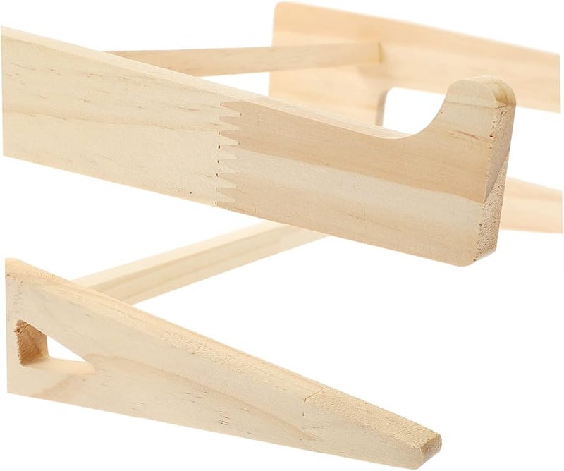 Wooden Laptop Stand Riser Adjustable Height for Desk Ergonomic Comfort - Image 3