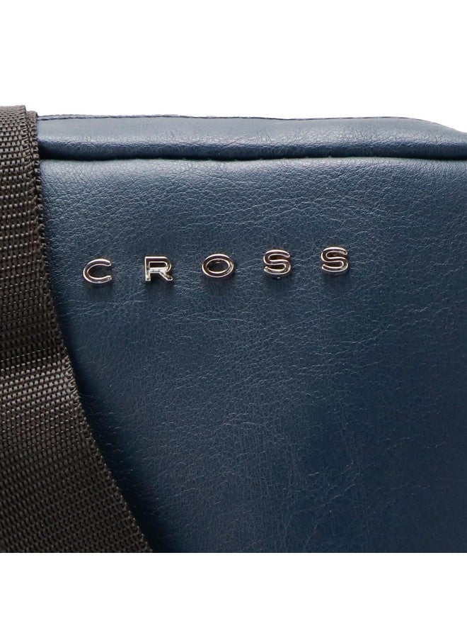 Cross حقيبة كروس للرجال من جلد نباتي فاخر في اللون الأزرق الداكن - Image 5