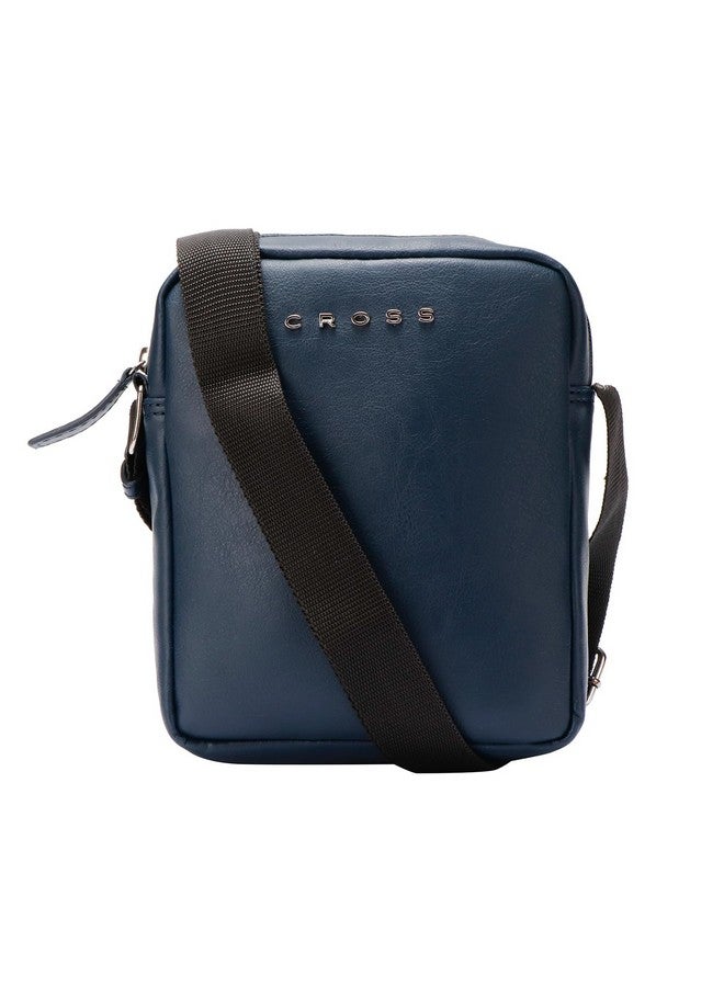 Cross حقيبة كروس للرجال من جلد نباتي فاخر في اللون الأزرق الداكن - Image 1