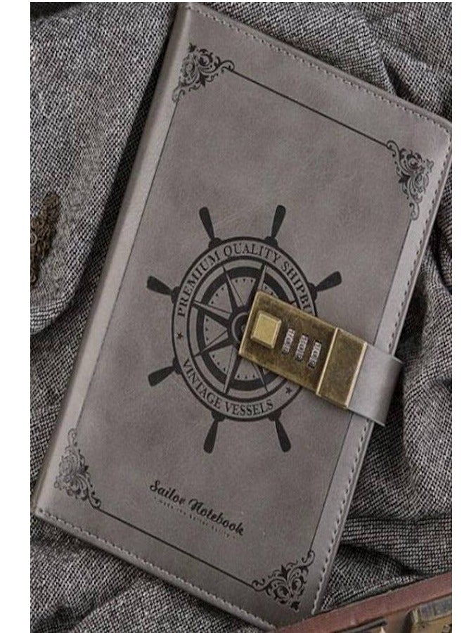 Generic Lock Vintage Diary Student Notebook - Image 2