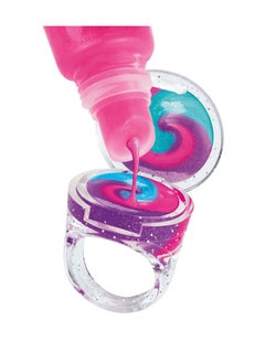 Cra-Z-Art Cra-Z-Art Shimmer 'n Sparkle Glitter & Gem Lip Gloss Lockets DIY Activity Set, DIY Lip Gloss Maker, Birthday for Ages 8 and Up  - Image 3