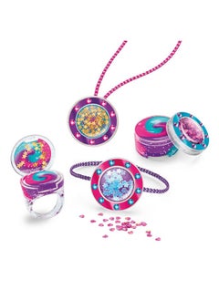Cra-Z-Art Cra-Z-Art Shimmer 'n Sparkle Glitter & Gem Lip Gloss Lockets DIY Activity Set, DIY Lip Gloss Maker, Birthday for Ages 8 and Up  - Image 4