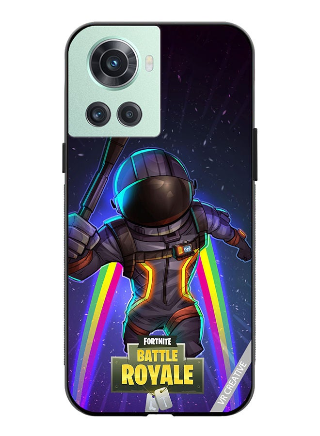VR CREATIVE Protective Case Cover For OnePlus 10R Fortnite Space Bomber Design Multicolour - Image 1