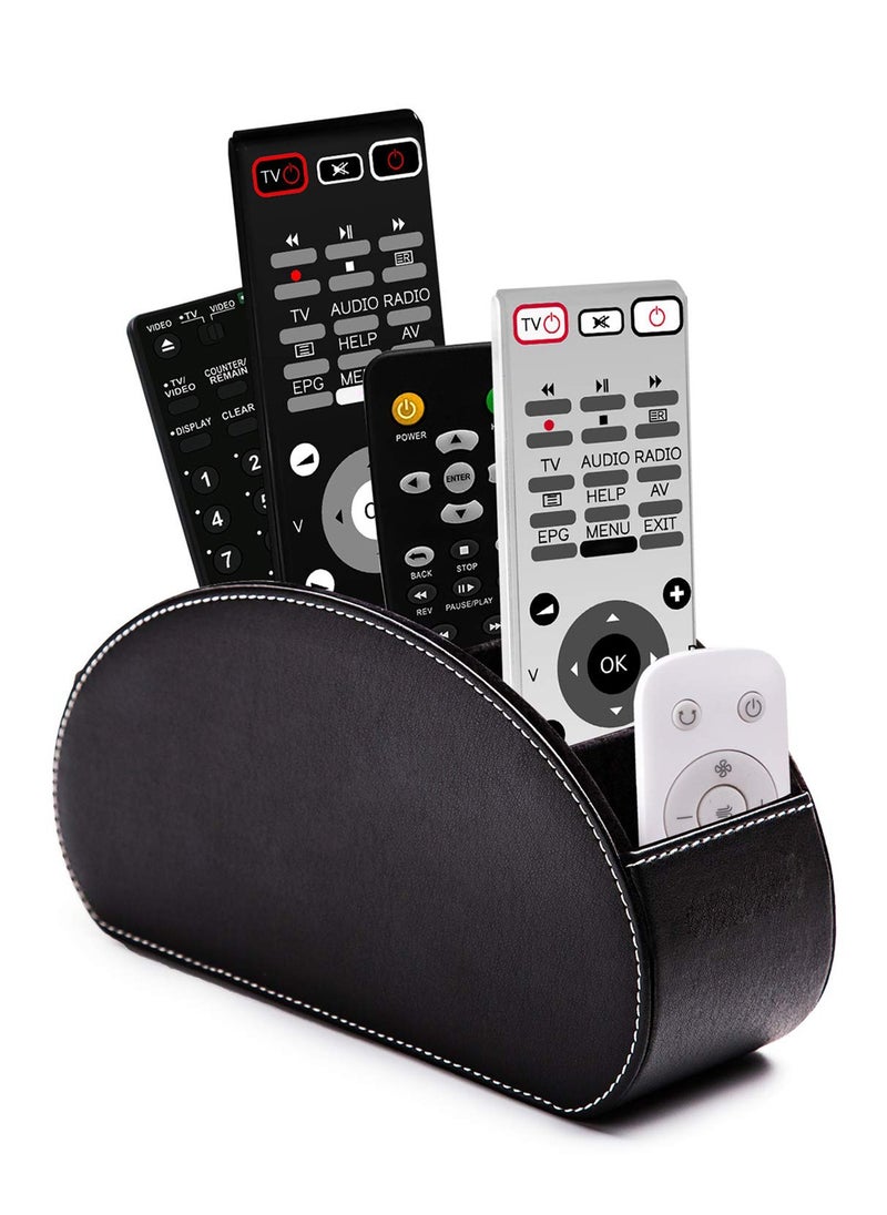 Generic Remote Control Holder and Organizer - Multifunctional Desk Storage Box with 5 Compartment  - Image 1