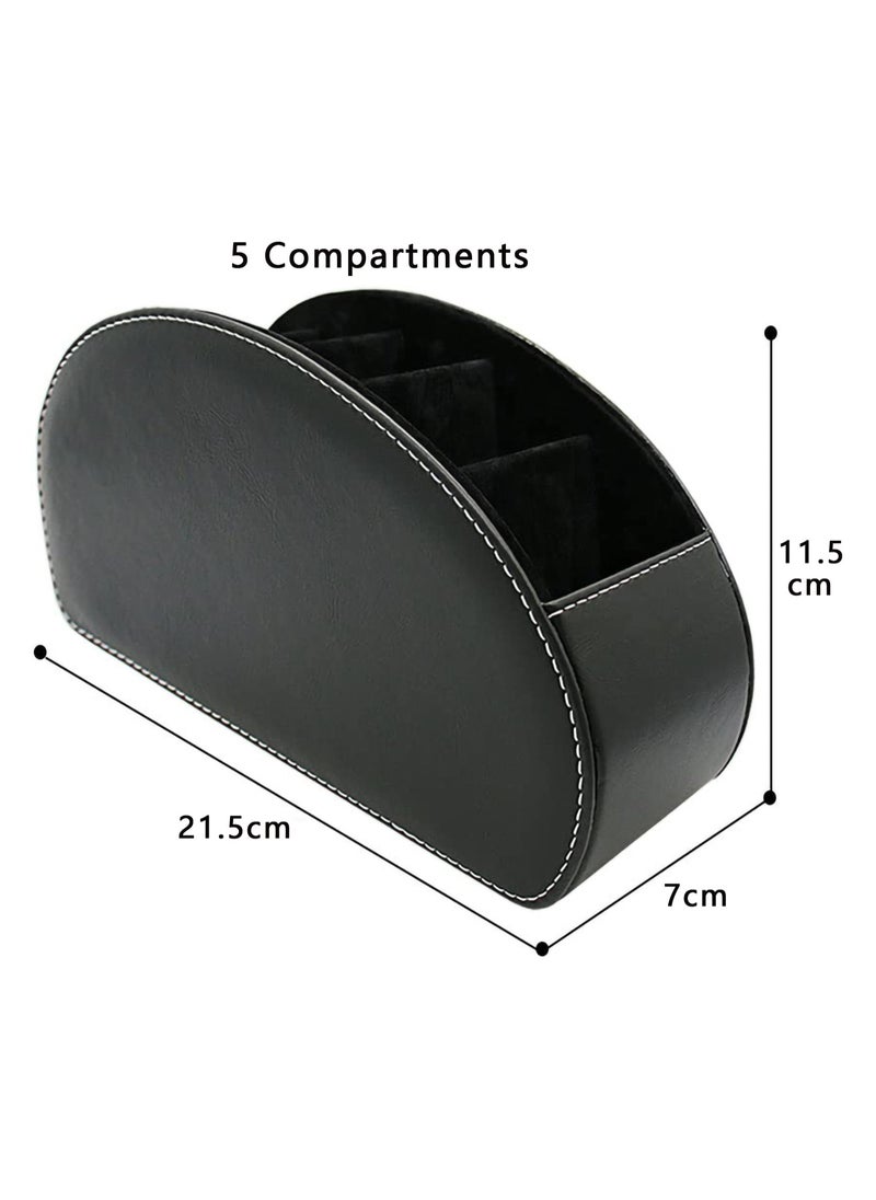 Generic Remote Control Holder and Organizer - Multifunctional Desk Storage Box with 5 Compartment  - Image 2