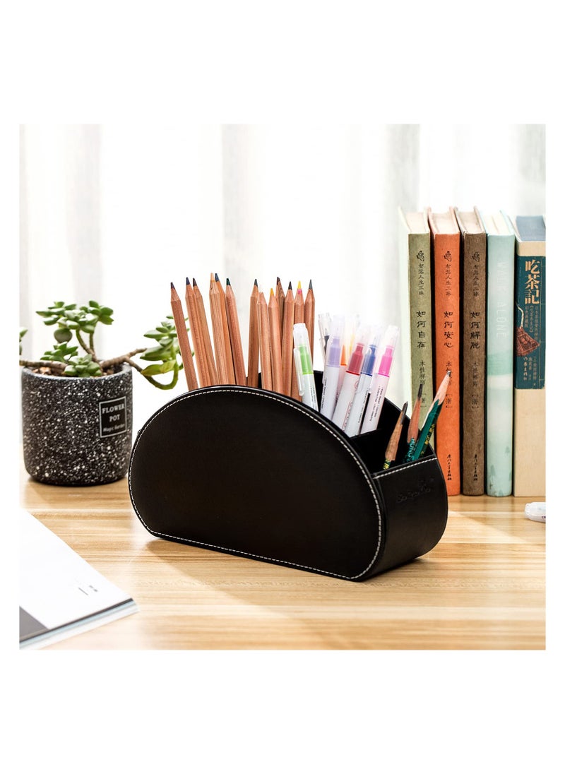Generic Remote Control Holder and Organizer - Multifunctional Desk Storage Box with 5 Compartment  - Image 3