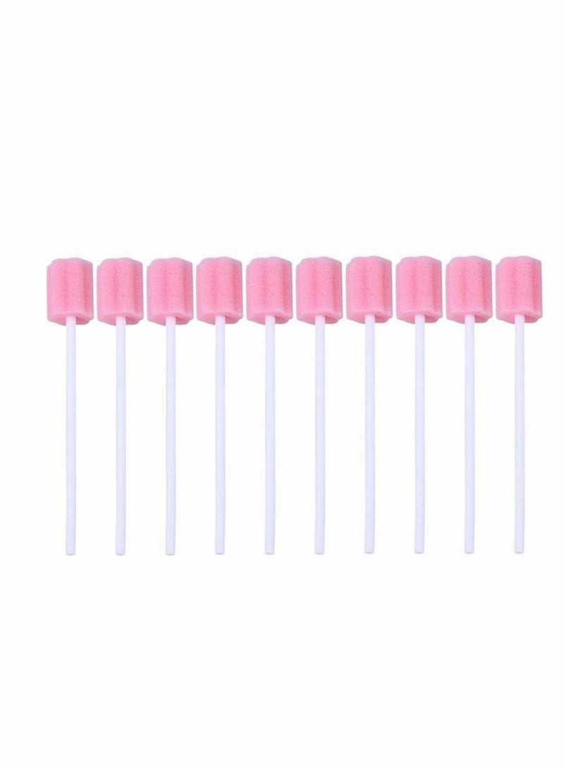 Disposable Oral Care Swabs, Mouth Swabs Sponge - Unflavored and Sterile Dental Swabsticks Tooth Cleaning Toothette for Cleaning, 10 Pcs