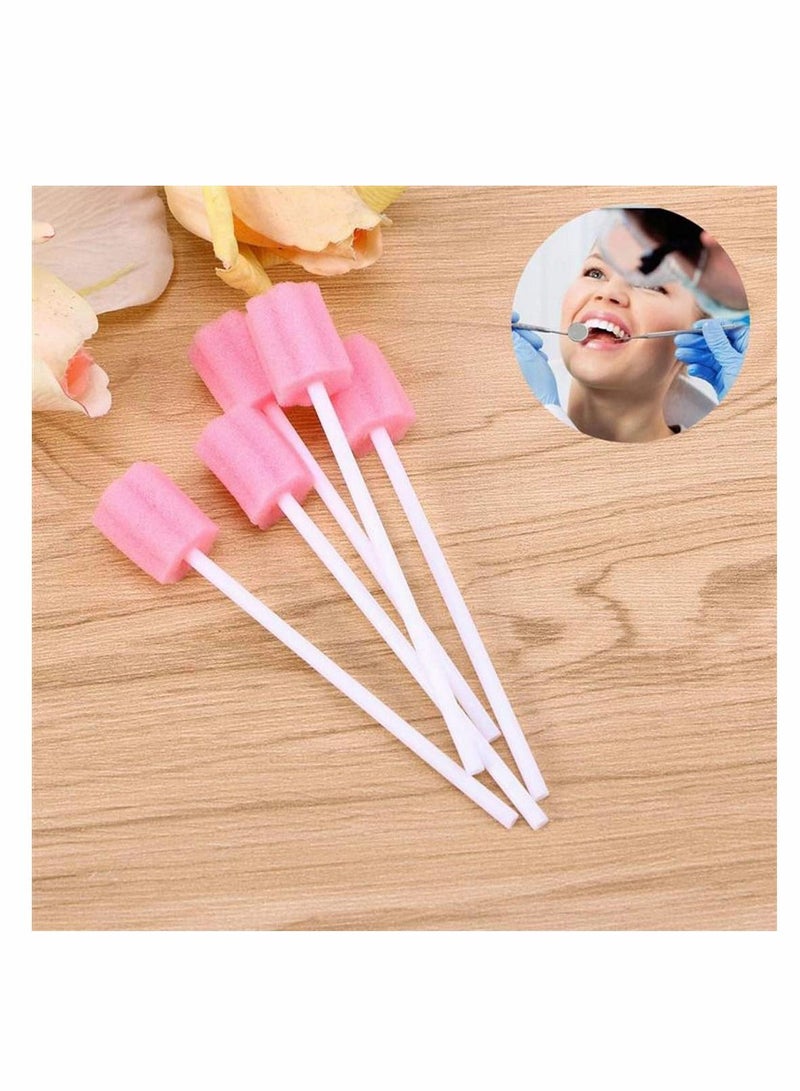 Disposable Oral Care Swabs, Mouth Swabs Sponge - Unflavored and Sterile Dental Swabsticks Tooth Cleaning Toothette for Cleaning, 10 Pcs