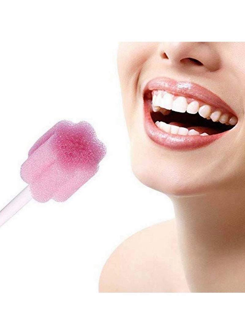 Disposable Oral Care Swabs, Mouth Swabs Sponge - Unflavored and Sterile Dental Swabsticks Tooth Cleaning Toothette for Cleaning, 10 Pcs
