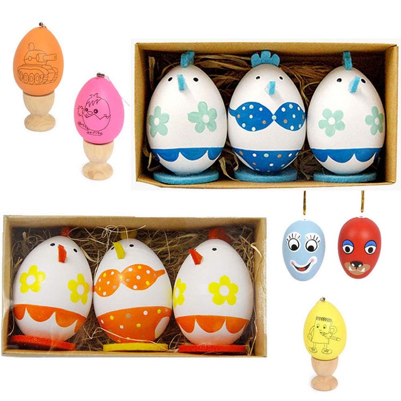 Haawooky 30 Pack White Plastic Eggs Fake Easter Egg Artificial Chicken Egg for DIY Crafts Painting Party Home Decor Kids Kitchen  - Image 3