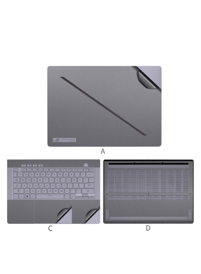 ملصق حماية لابتوب متوافق مع ASUS ROG Zephyrus G16 2024 GU605M مقاس 16 إنش، ملصق مقاوم للخدوش بثلاثة جوانب لفيلم الكمبيوتر المحمول.