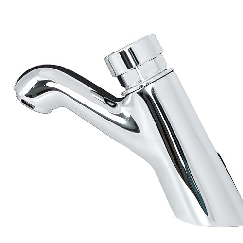 JAQUAR PRESSMATIC TAPS Series Vessel Sink Mount Cold ONLY Basin TAP AUTO Stop (Chrome) | Button Press Lever, Brass Body Water Tap/Faucet/Cock for Bathroom/Kitchen Wash Basin | PRS-CHR-031 - Image 2