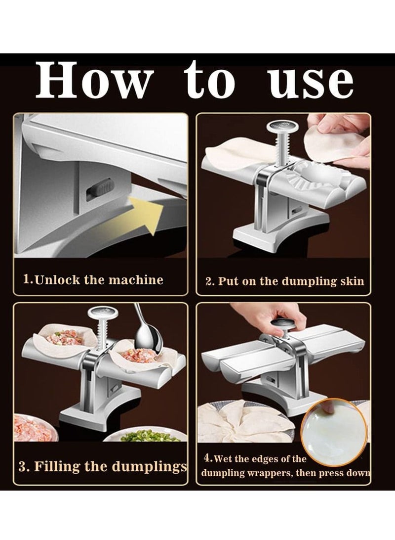 Dumpling Maker Household Double Head Automatic Ravioli Press Mold Kitchen Gadget Tool - Image 4