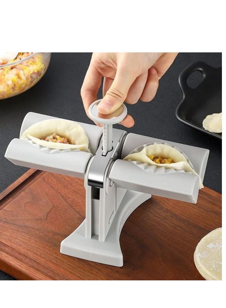 Dumpling Maker Household Double Head Automatic Ravioli Press Mold Kitchen Gadget Tool - Image 1
