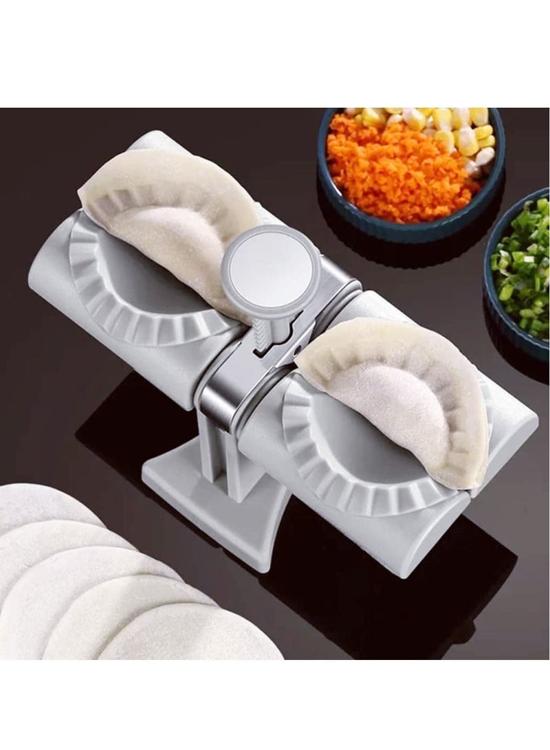 Dumpling Maker Household Double Head Automatic Ravioli Press Mold Kitchen Gadget Tool - Image 3