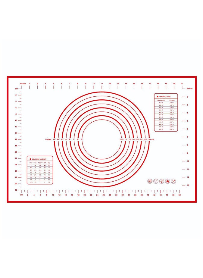 Generic - Silicone Thickened Kneading Mat with Scale 60x40cm - Image 1