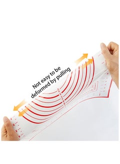 Generic Silicone Thickened Kneading Mat with Scale 60x40cm  - Image 4