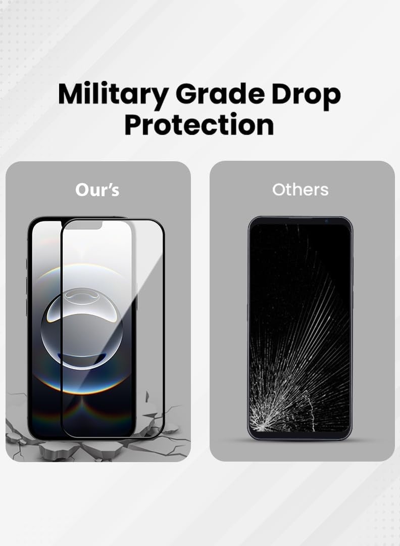 BORTONY iPhone 16e 9D Tempered Glass Full HD Clear Screen Protector For iPhone 16e 6.1-Inch 2025 - Image 3