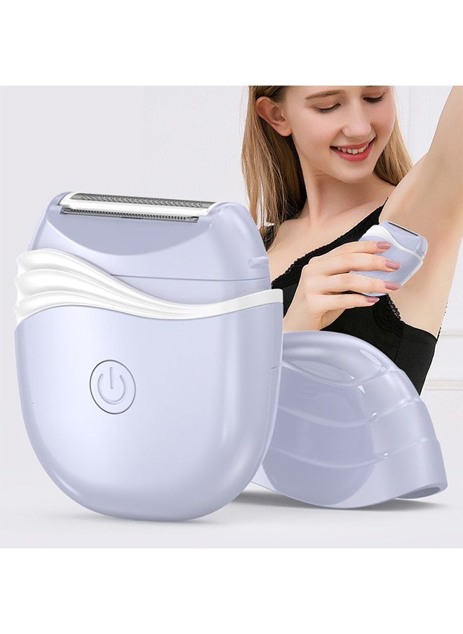 Electric Epilators, Bikini Trimmer for Women, Dry Cell Battery Version Facial Hair Remover (Purple)