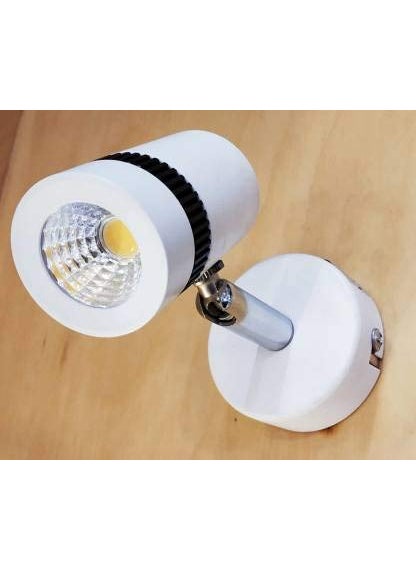Lighthouse Lighthouse LED Adjustable Wall Spot or Focus Light Metal Body White Color SpotFocus COB9 Watt Warm White Color Pack of 2  - Image 1