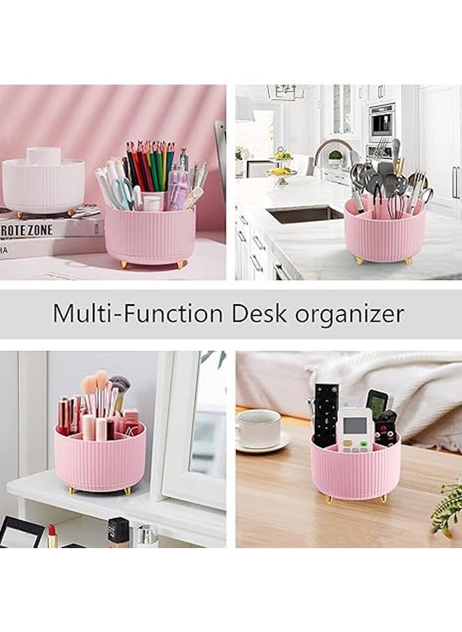 General Pink Desk Accessories, Pink Office Supplies, Desk Organizer & 360° Desk Accessories with Tape Dispenser, Stapler, Staple Removal, 1000 Staples  - Image 2