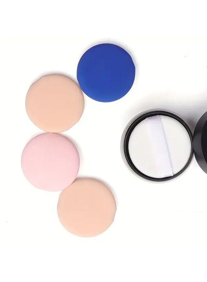 5 قطع إسفنجة بودرة دائرية متعددة الألوان أداة تجميل للاستخدام الجاف والرطب - Image 4