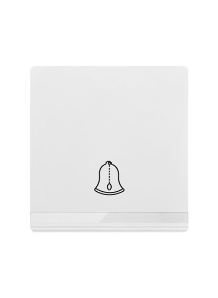 Vmax V5 Series Door Bell Frameless Wall Switch 3X3 Inches White Ivory - Image 2