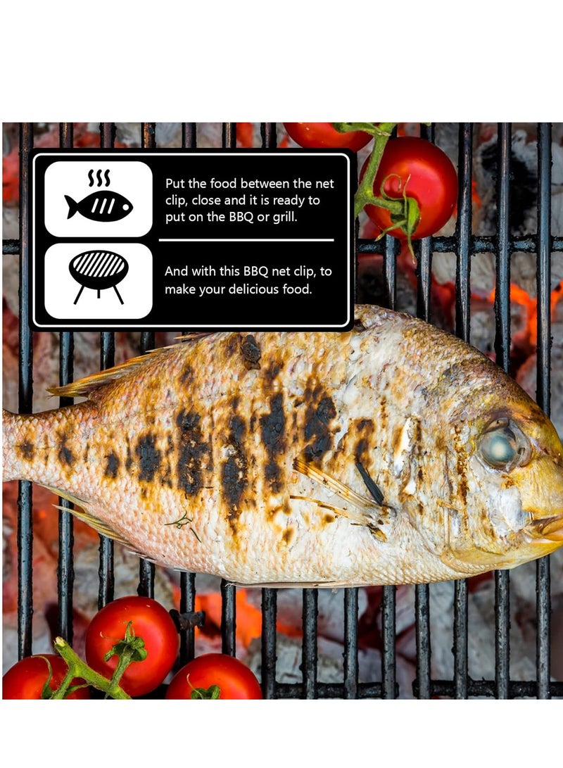 Fish Grilling Basket with Handle Stainless Steel BBQ Basket Hanging Fish Grill Basket for Fish Vegetables Shrimp Sea Food Bbq Tool  - Image 2