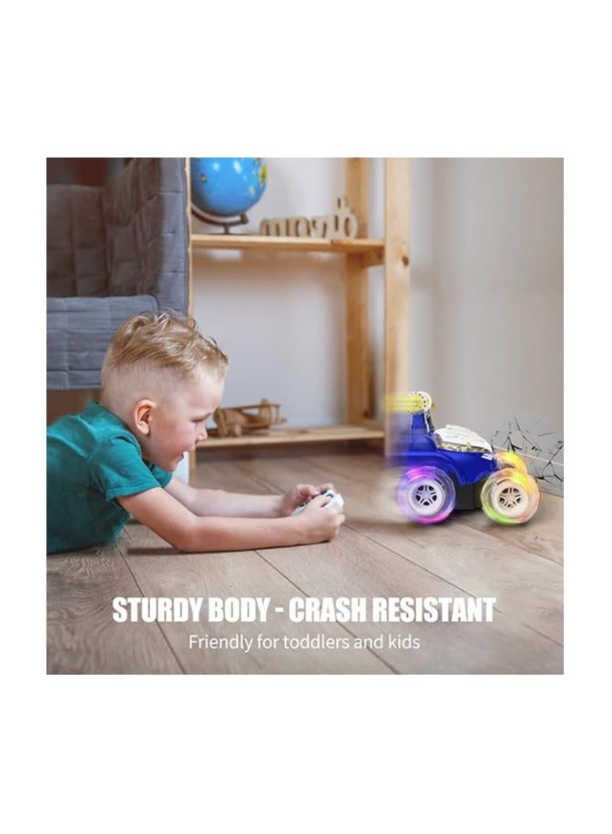 Kizeefun Remote Control Car, RC Stunt Car Invincible 360°Rolling Twister with Colorful Lights & Music Switch, Rechargeable Remote Control Car for Boys and Girls - Image 5