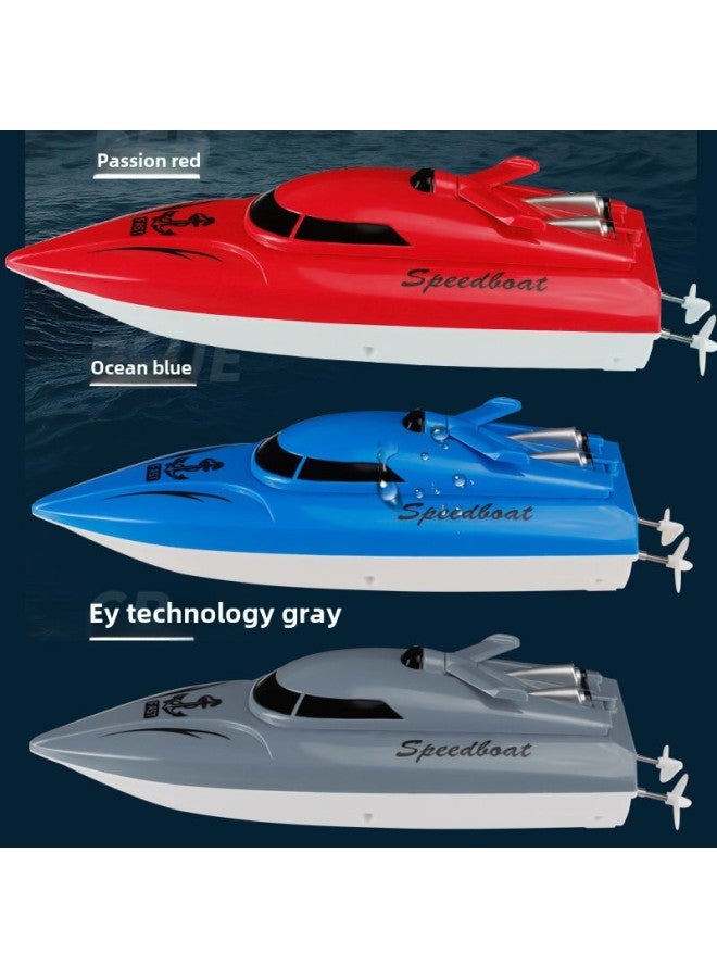 2.4G Remote Control Boat S4 Water High-speed Speedboat Charging Electric Launching Children's Boy Ship Model Toy-Color:2.4G Ocean Blue Does Not Interfere With Dual Motors-Specifications:One Battery-no Backup Battery  - Image 3