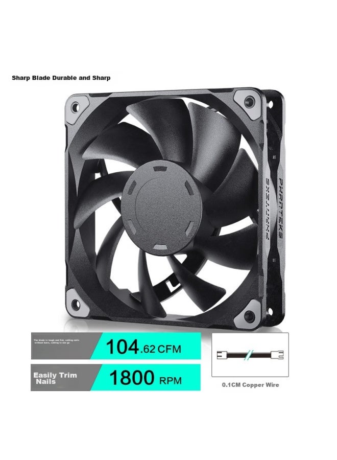 Phanteks M25 Black 14cm Desktop Case Cooling Fan - Image 1