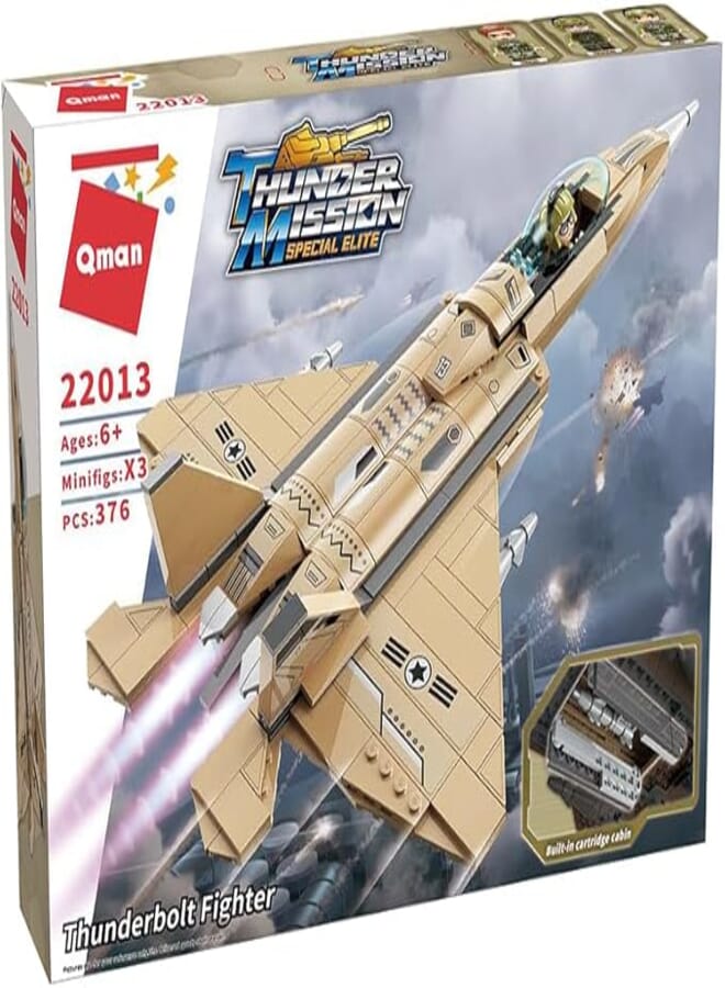 Qman Qman Thunder Mission THUNDERBOLT FIGHTER 22013 376PCS - Lego 
