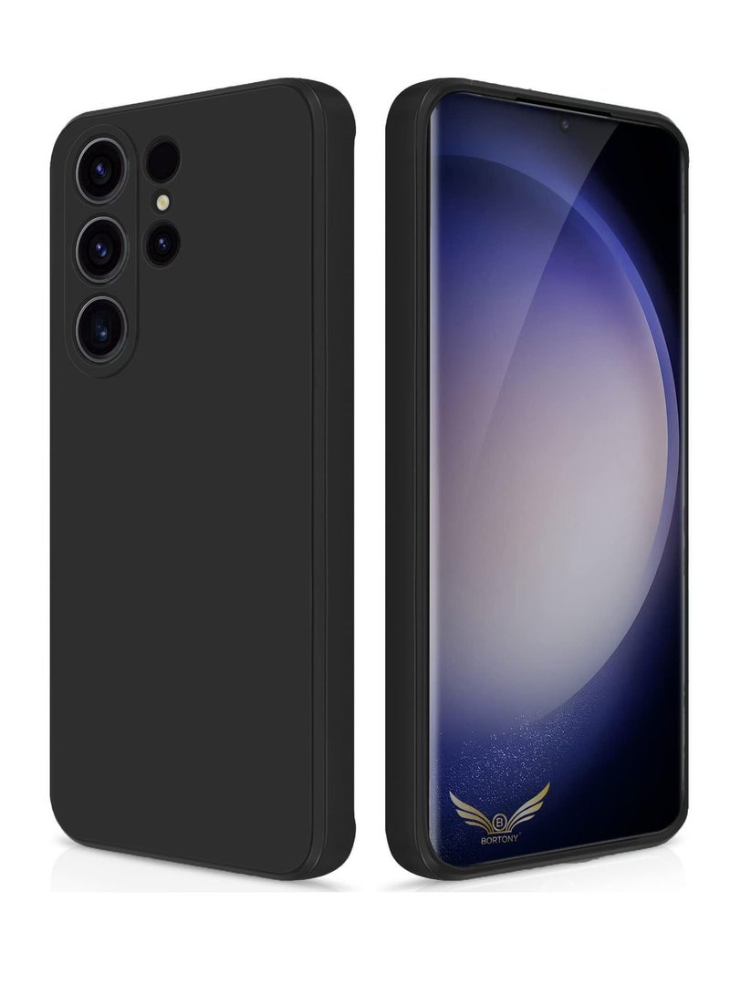 BORTONY S23 Ultra Case Liquid Silicone Shockproof Camera Protection with Inside Microfiber Lining Compatible with Samsung Galaxy S23 Ultra Cover 6.8 Inch - Image 1