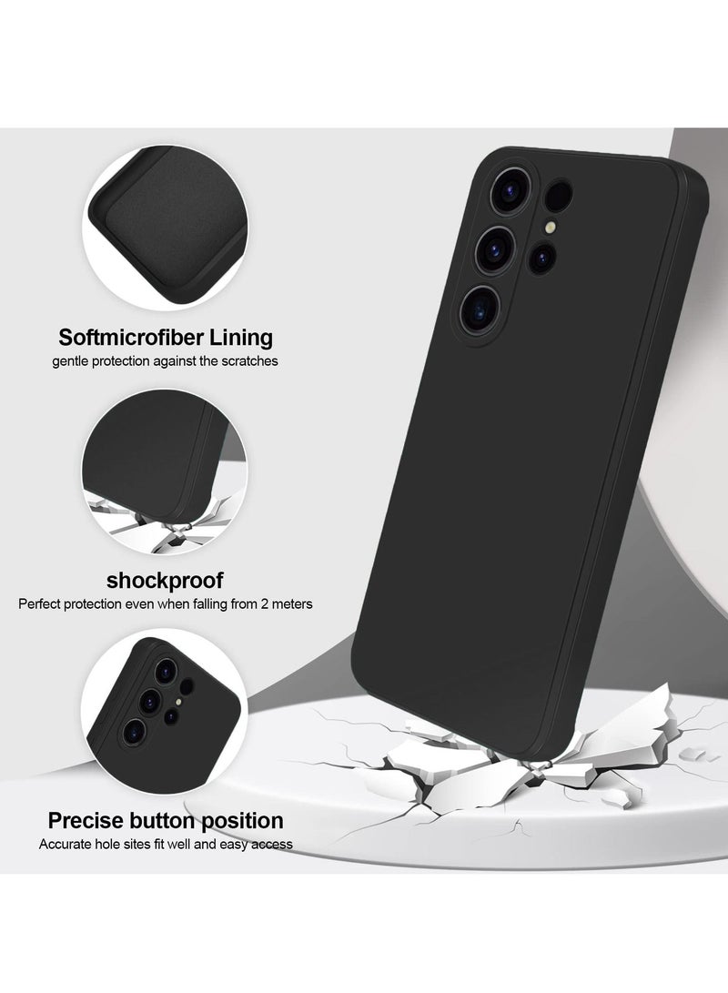 BORTONY S23 Ultra Case Liquid Silicone Shockproof Camera Protection with Inside Microfiber Lining Compatible with Samsung Galaxy S23 Ultra Cover 6.8 Inch - Image 3