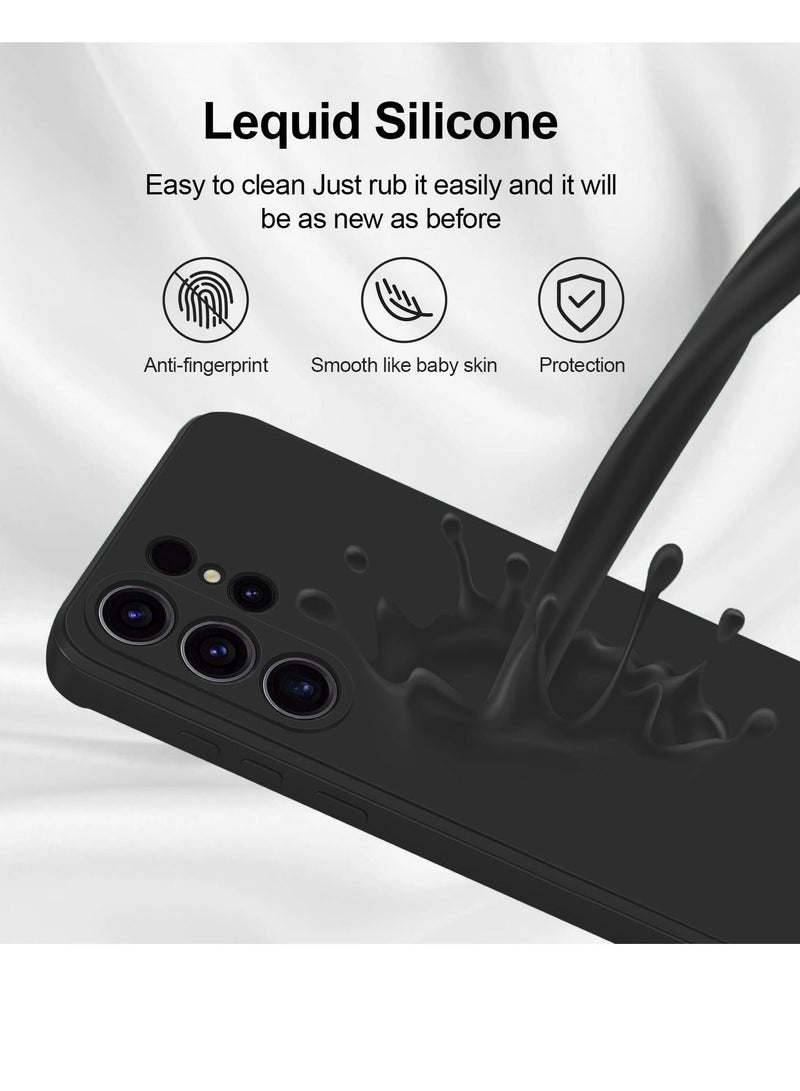 BORTONY S23 Ultra Case Liquid Silicone Shockproof Camera Protection with Inside Microfiber Lining Compatible with Samsung Galaxy S23 Ultra Cover 6.8 Inch - Image 5