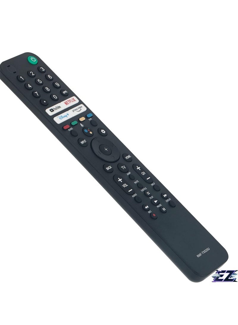 PopZa Replacement Voice Remote Control Fit for Sony TV with Short Key YouTube Netflix Disney+ Prime Video KD-85X91J KD-65X80CJ KD-75X80CJ XR65A80J KD43X80J KD50X80J KD-43X80J KD-50X80J with battery - Image 2