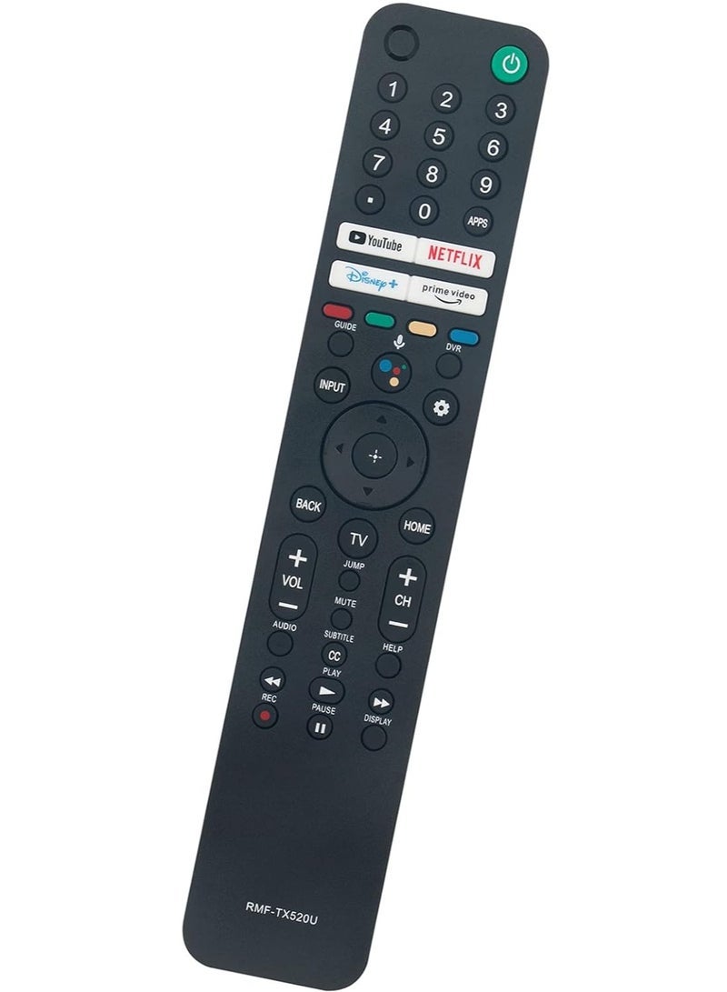 PopZa Replacement Voice Remote Control Fit for Sony TV with Short Key YouTube Netflix Disney+ Prime Video KD-85X91J KD-65X80CJ KD-75X80CJ XR65A80J KD43X80J KD50X80J KD-43X80J KD-50X80J with battery - Image 4